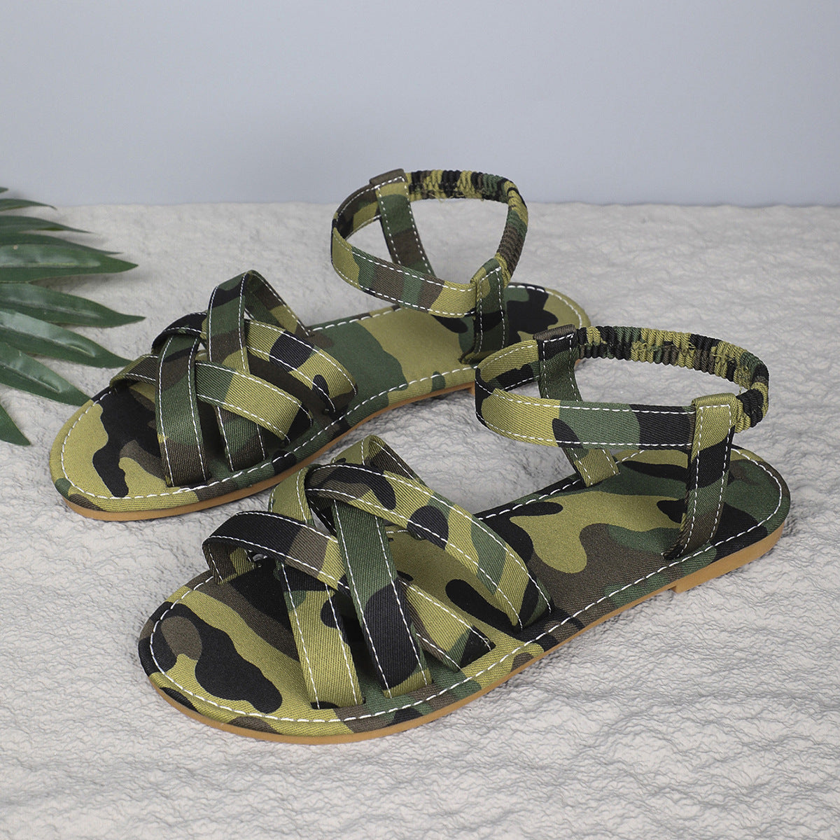Damen Komfortable Riemchen-Sandalen mit flexiblem Fußbett Stalluxe