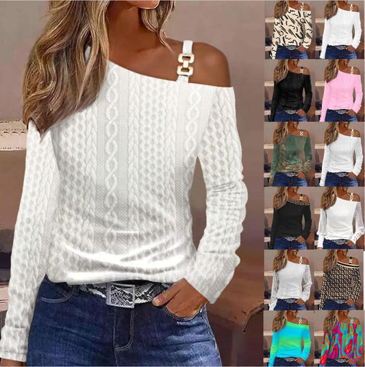 Damen Oberteil mit asymmetrischem Schnitt und floralem Design Stalluxe