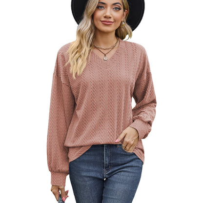Damen Viskosepullover mit strukturiertem Kabelmuster und lässigem Schnitt Stalluxe