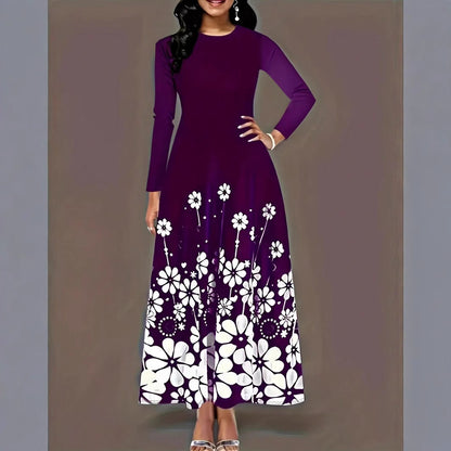 Damen Maxikleid mit floralem Design und praktischen Taschen Stalluxe