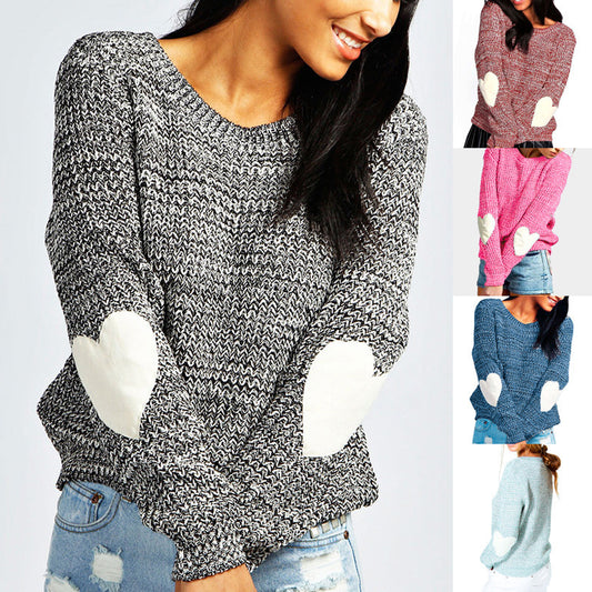 Damen Pullover mit Herzapplikationen und weichem Stoff Stalluxe