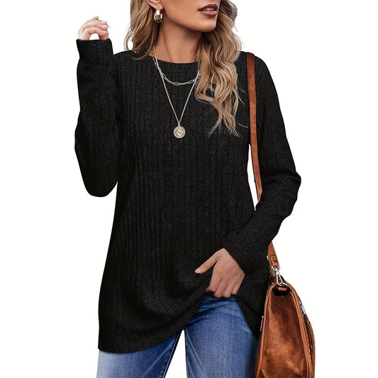 Damen Strickpullover mit strukturierter Oberfläche und lockerem Schnitt Stalluxe
