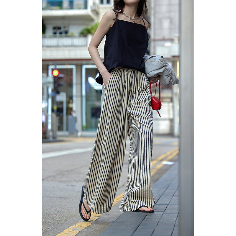Damen weit geschnittene Sommerhose Stalluxe