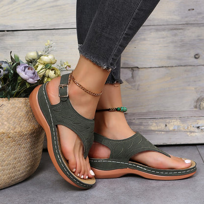Damen Riemensandalen mit anatomischem Fußbett und stylishen Akzenten Stalluxe