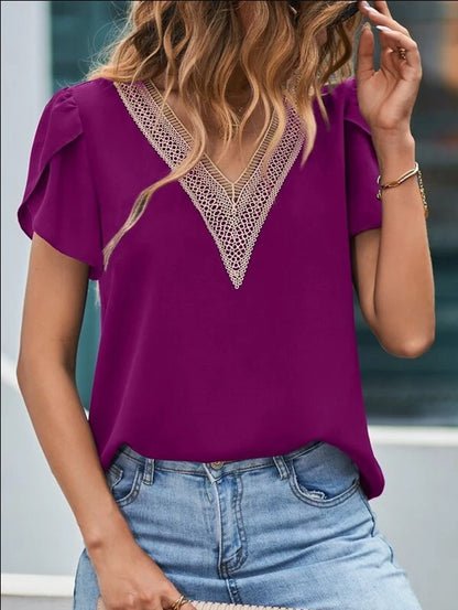 Damen Bluse mit Spitze Stalluxe