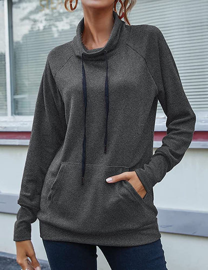 Damen modischer Kapuzensweater mit praktischen Taschen und ergonomischem Schnitt Stalluxe