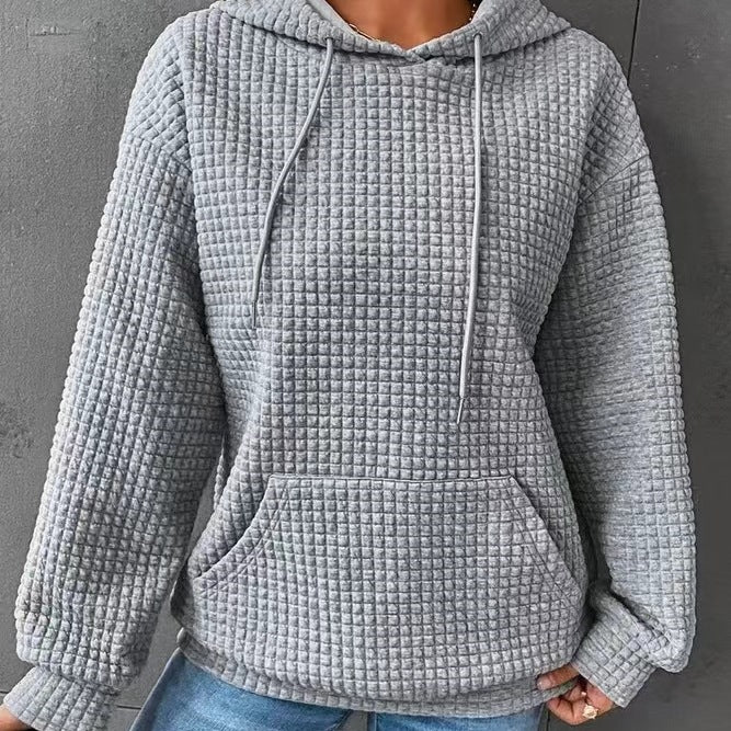 Damen luftiger Hoodie mit strukturiertem Gewebe und Kapuze Stalluxe