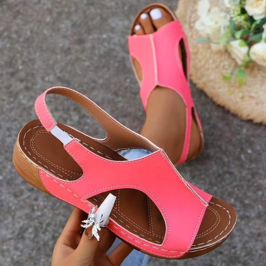 Damen Komfortable Sandalen mit verstellbarem Riemendesign und anatomischem Fußbett Stalluxe