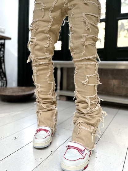 Herren Schnittige Jeanshose mit Rissoptik Stalluxe