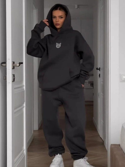 Damen lässiger Cropped Hoodie mit weitem Schnitt und entspannter Passform Stalluxe