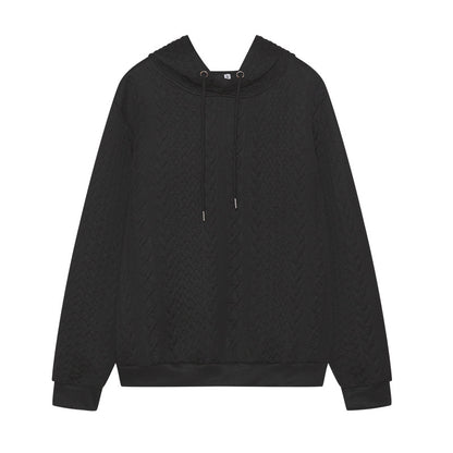 Damen Bequemer Kapuzenpulli mit strukturiertem Design Stalluxe