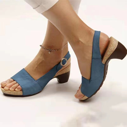 Damen Komfortable und stilvolle Sandalen mit anatomischem Fußbett und klassischem Riemendesign Stalluxe