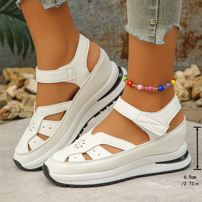 Damen Sportliche Sandalen mit anatomischem Fußbett und ergonomischem Riemendesign Stalluxe