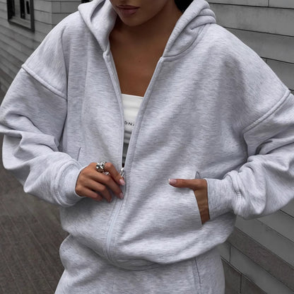 Damen lässiger Oversize Sweatanzug mit kapuze und weitem Schnitt Stalluxe