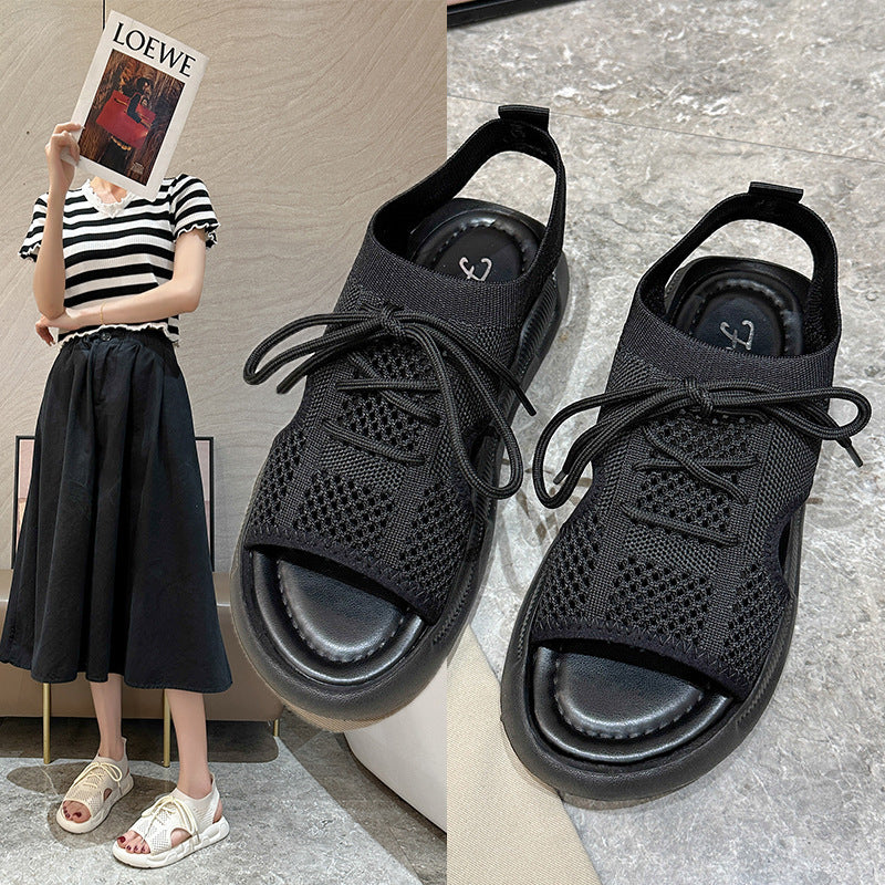 Damen Atmungsaktive Freizeitsandalen mit elastischem Obermaterial und rutschfester Sohle Stalluxe
