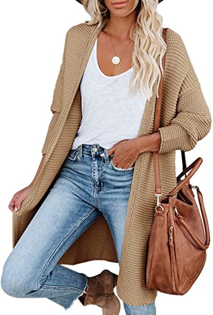 Damen Strickmantel Stalluxe