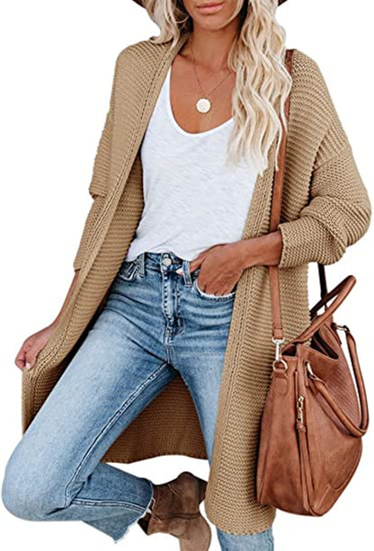 Damen Strickmantel Stalluxe