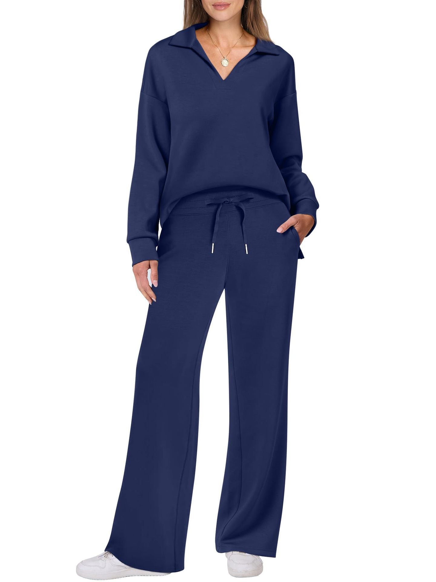 Damen Elegante Sportliche Freizeitgarnitur mit weitem Schnitt Stalluxe