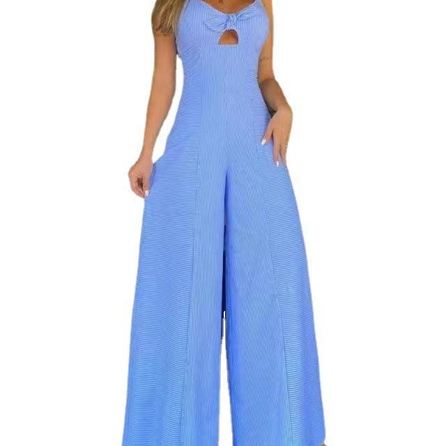 Damen Weit geschnittenes Jumpsuit mit Cut-Out und raffiniertem Design Stalluxe