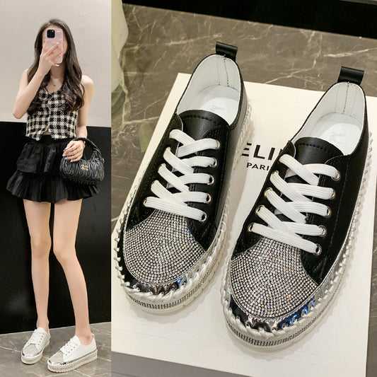 Damen Glitzernde Sportlich Elegante Sneakers Stalluxe