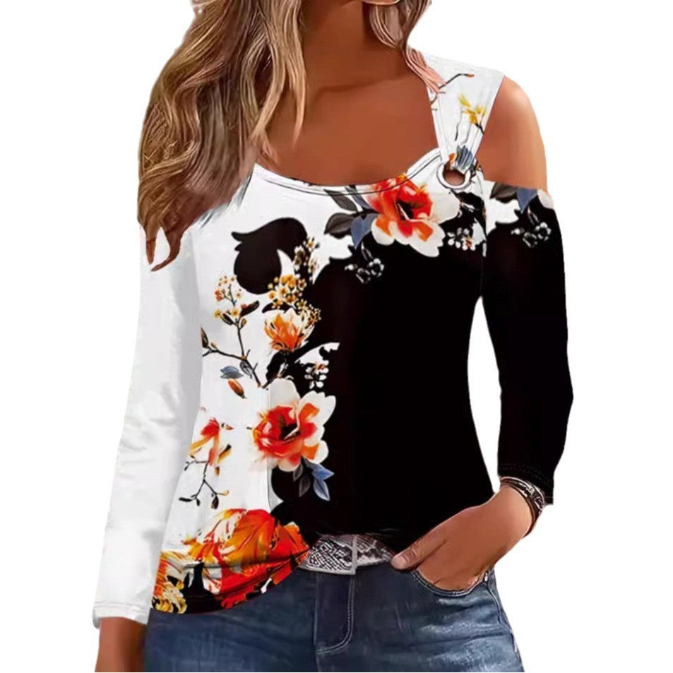 Damen Langarm-Oberteil mit Cut-Out-Details und asymmetrischem Design Stalluxe