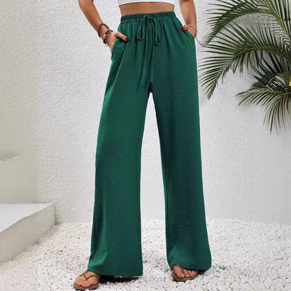 Damen weite Sommerhose mit elastischem Bund und lässigem Schnitt Stalluxe