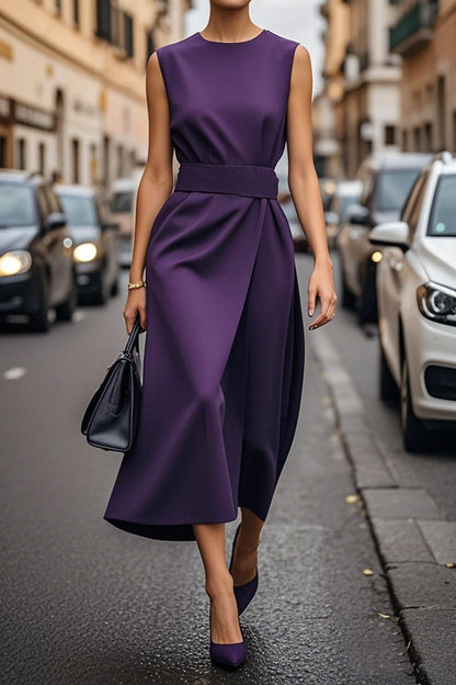 Damen Elegantes A-Linien Maxikleid Stalluxe
