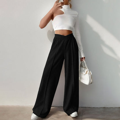 Damen Sweathose im lässigen Palazzostil mit elastischem Bund Stalluxe