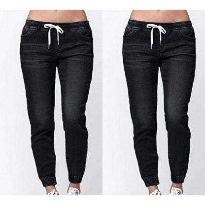 Damen Joggingjeans mit elastischem Bund und praktischen Taschen Stalluxe