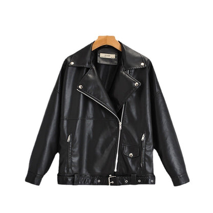 Damen Lässige Bikerjacke aus robustem Denim mit kontrastierenden Nähten und praktischen Taschen Stalluxe
