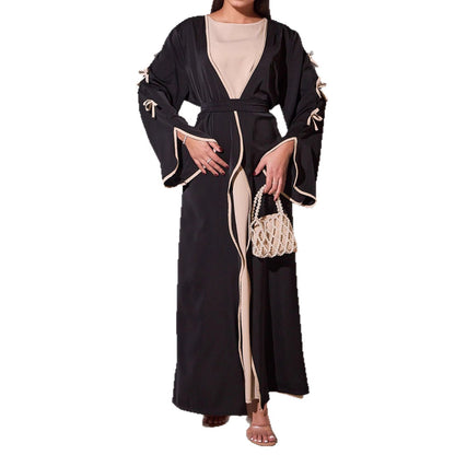 Damen Maxikleid mit eleganten Schleifendetails und fließendem Schnitt Stalluxe