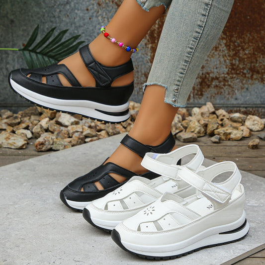 Damen Sportliche Sandalen mit anatomischem Fußbett und ergonomischem Riemendesign Stalluxe