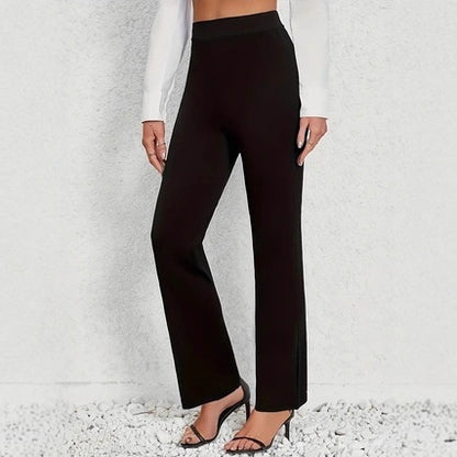 Damen elegante Stretch-Longpants mit weitem Bein Stalluxe