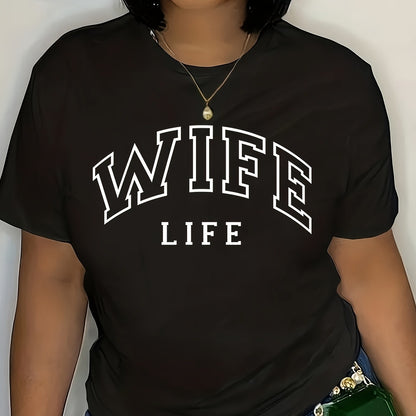 Damen T-Shirt mit auffälligem Schriftzug und lässigem Schnitt Stalluxe