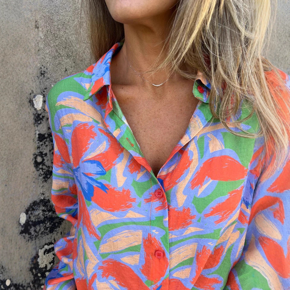 Damen Bluse mit floralen Mustern Stalluxe