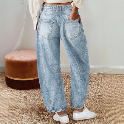 Damen weite Jeanshose Stalluxe