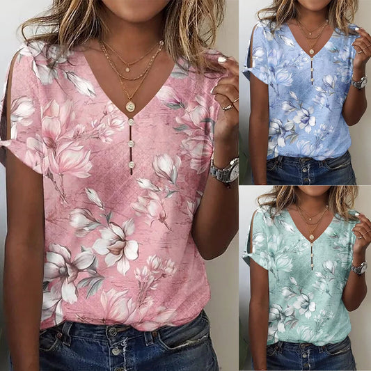 Damen Viskosebluse mit floralem Design und schicke Details Stalluxe