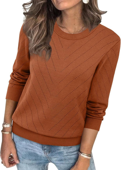 Damen Modischer Pullover mit strukturiertem Zickzack-Muster und lässigem Schnitt Stalluxe