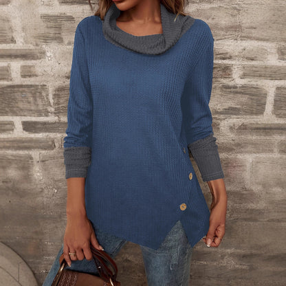 Damen Pullover mit modischem Kragen Stalluxe