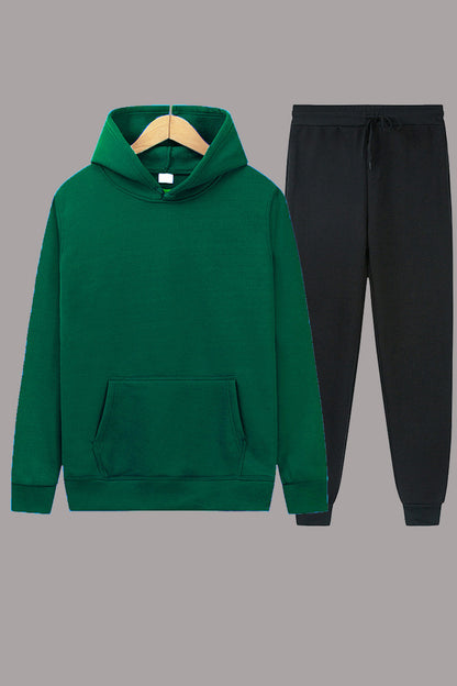 Damen sportliches Hoodie- und Jogginghosen-Set mit elastischem Bund und praktischen Taschen Stalluxe