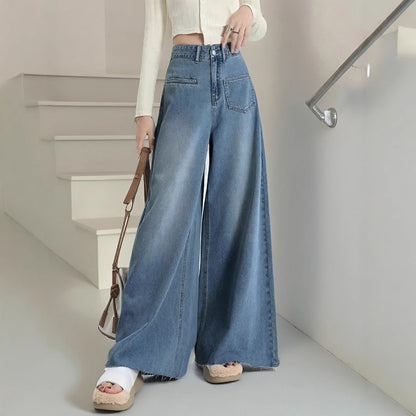 Damen weite Jeanshose Stalluxe