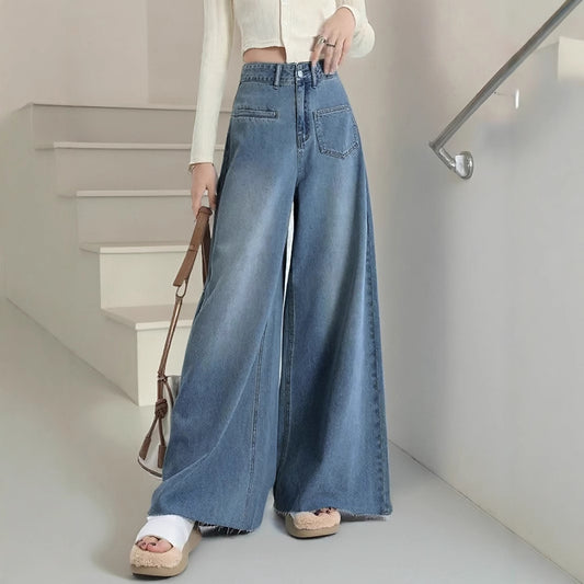 Damen weite Jeanshose Stalluxe