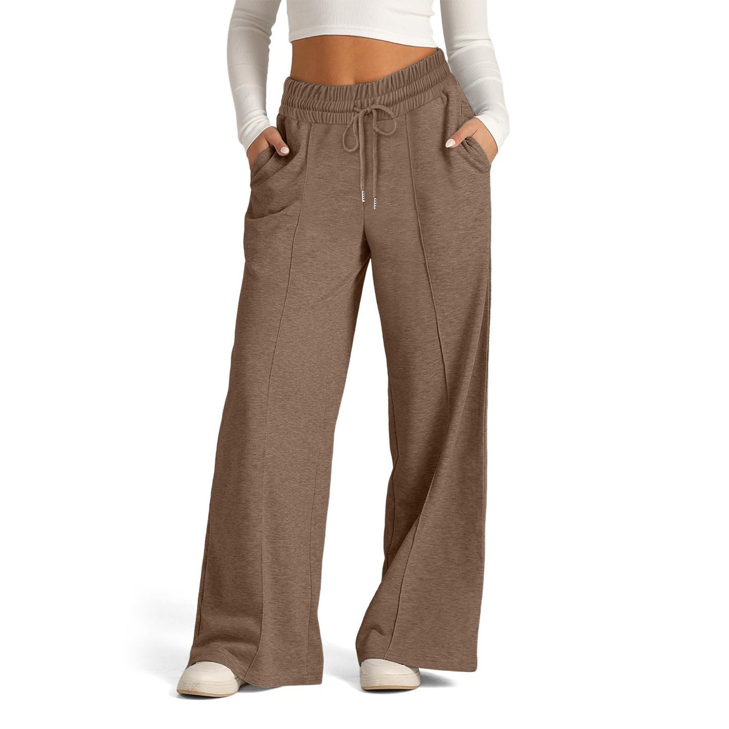 Damen Weite Freizeithose mit elastischem Bund und praktischen Seitentaschen Stalluxe