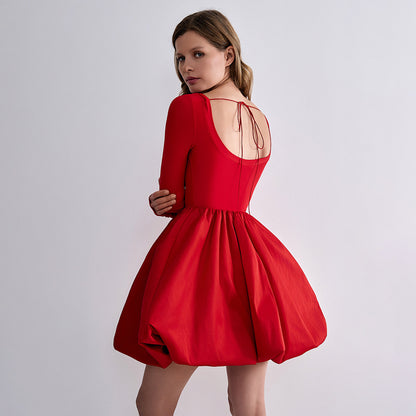 Damen Blazer-Kleid mit eleganten Falten und tailliertem Schnitt Stalluxe