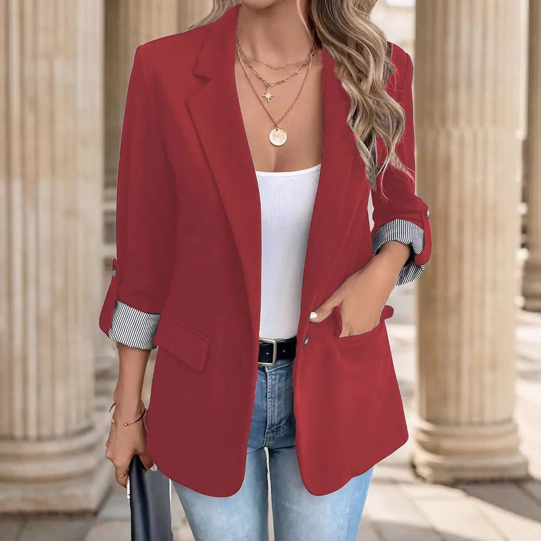Damen Blazer mit Streifenmuster Stalluxe
