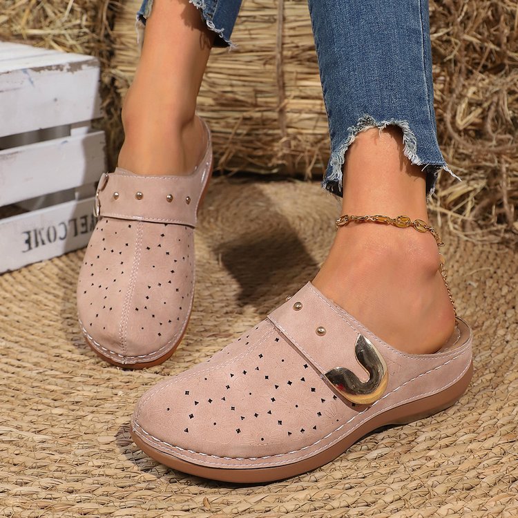 Damen Komfortable Clogs mit eleganter Verzierungen Stalluxe