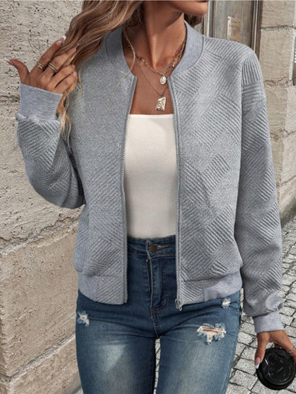 Damen Jacke mit strukturiertem Stoff und modernem Schnitt Stalluxe