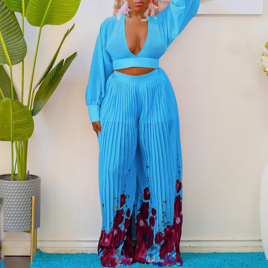 Damen Modischer und luftiger Jumpsuit mit floralem Druck Stalluxe