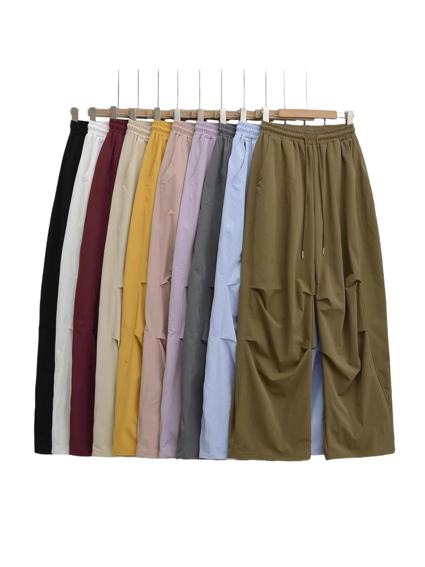 Damen weite Freizeithose mit elastischem Bund und praktischen Seitentaschen Stalluxe