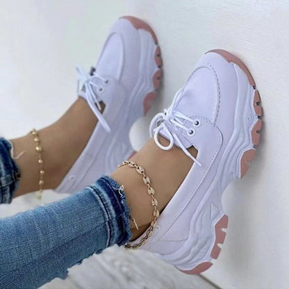 Damen Schnurschuhe mit gepolsterter Sohle und atmungsaktivem Obermaterial Stalluxe